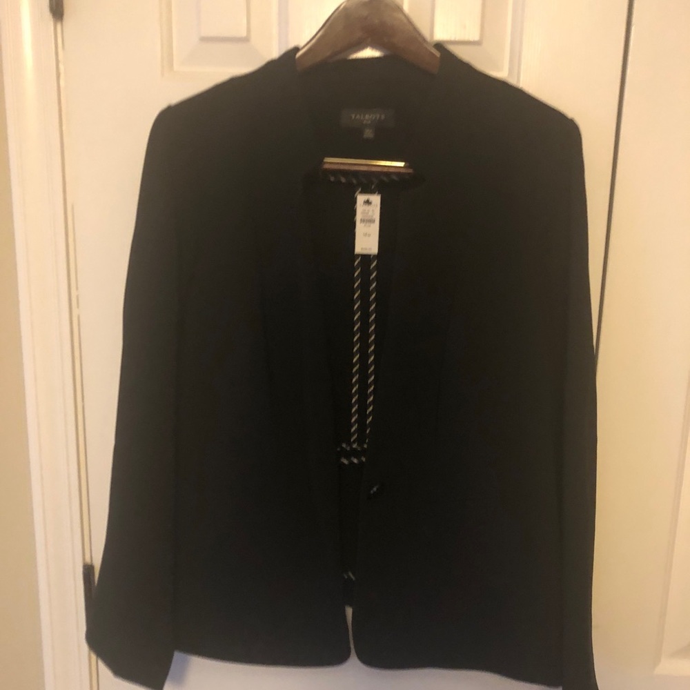 New Talbots Easy Travel Black Suit Jacket w/ tag
